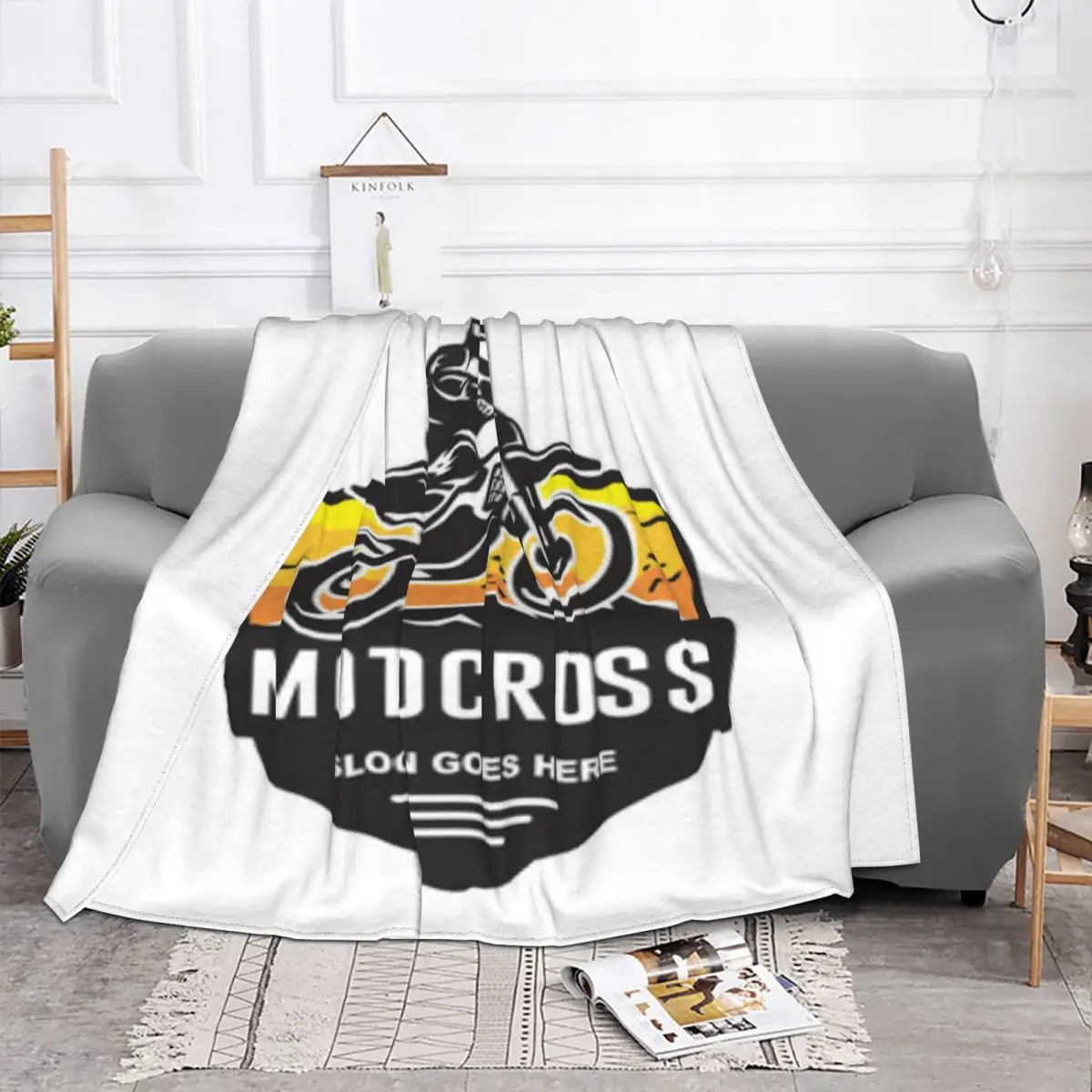 MOTOCROSS FOR LIFE 1663 Quilt Couple Blankets Blankets And Throws Throw Blanket