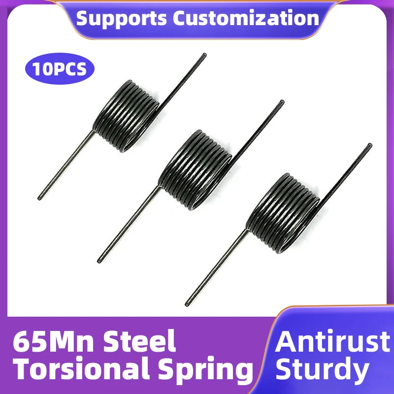 

Creamily 10PCS 65Mn Steel V-Spring 1.6mm Wire Diameter Torsion Spring Hairpin Spring 180/120/90/60 Degree Torsion Springs