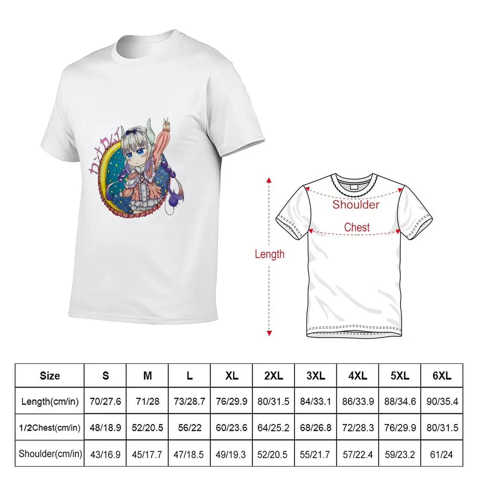 Kanna Kamui T-Shirt korean fashion summer top Aesthetic clothing t shirt for men