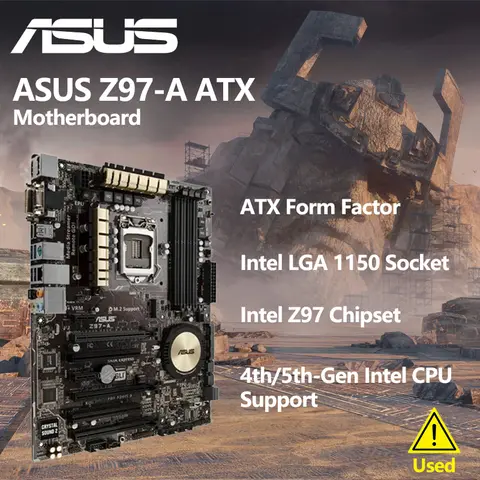 Asus Z97-A Desktop-Motherboard Z97 LGA 1150 für Core i7 i5 i3 DDR3 SATA3 USB3.0