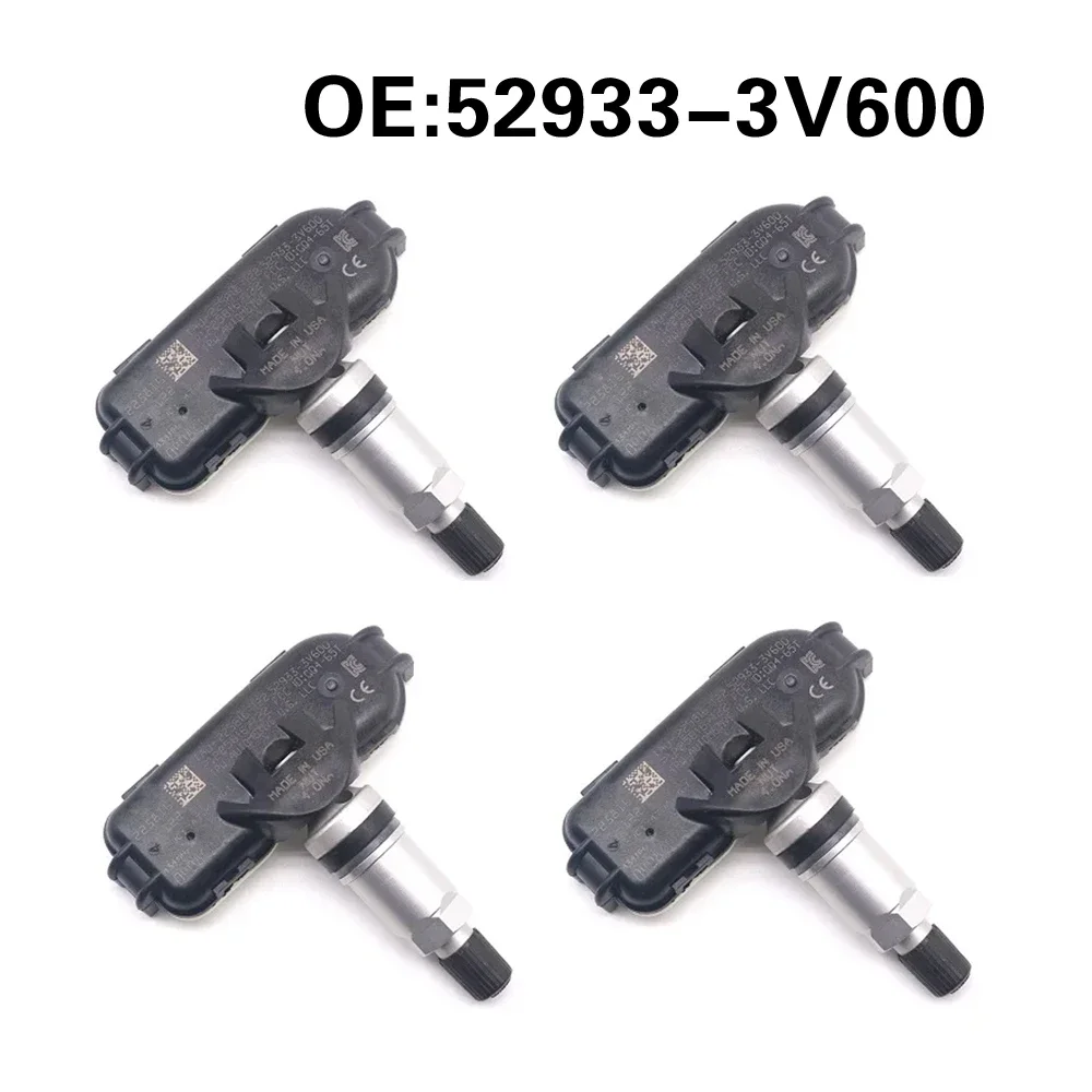 4Pcs TPMS Sensor 52933-3V600 For 2011 2012 2013 2014 Hyundai Grandeur [HG] Kia Rio [UB] TPMS Tyre Pressure Monitoring System