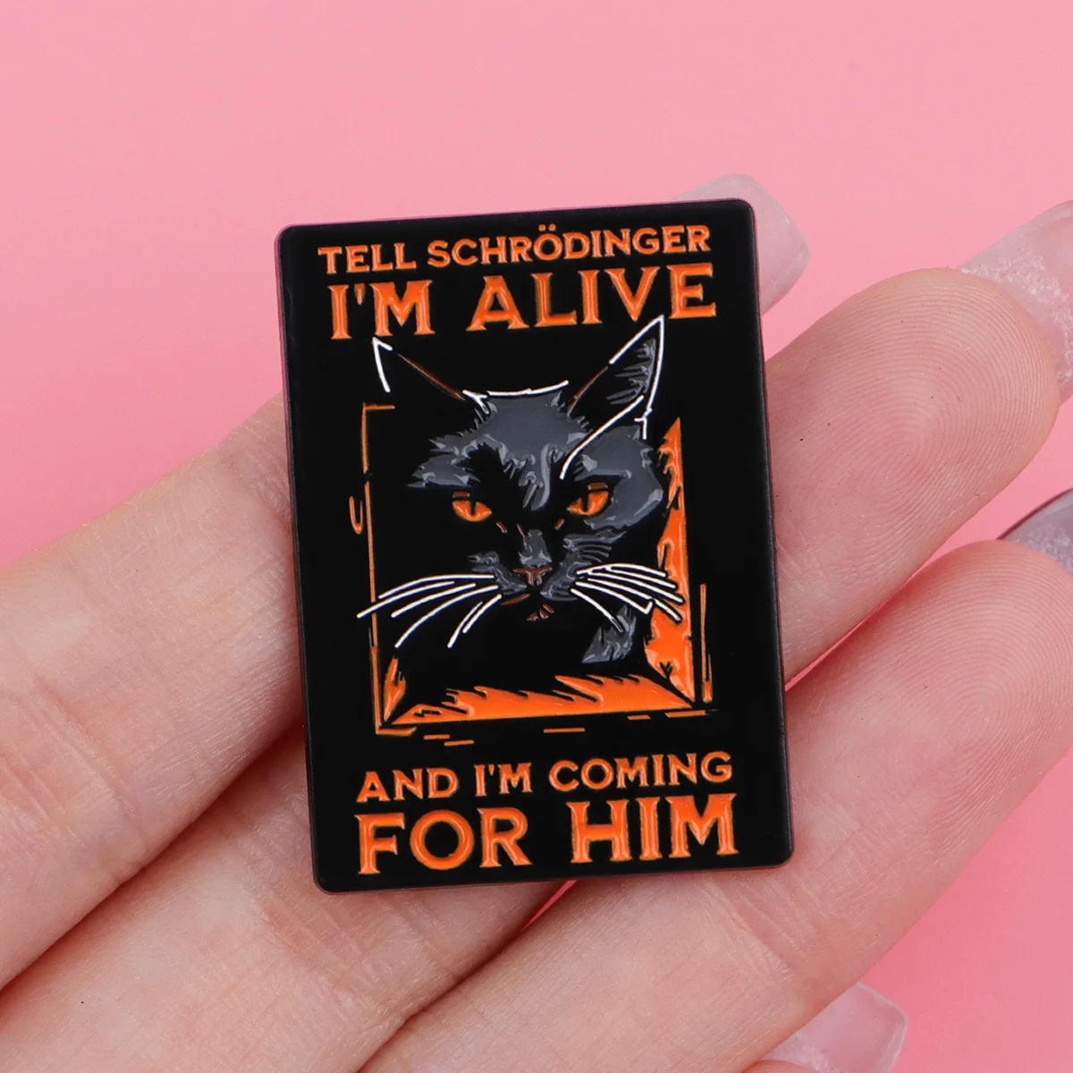 Black Cat Enamel Pin Lapel Pins for Backpacks 