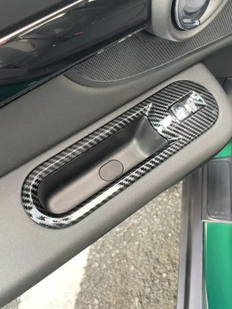 

Suitable for BMW MINI2021-2023 carbon fiber inner armrest switch control cover trim