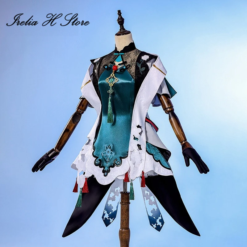 Irelia H Anime M i COS k u Jasmine Flower Cosplay Costume Jasmine Flower Dress Halloween Costume Female