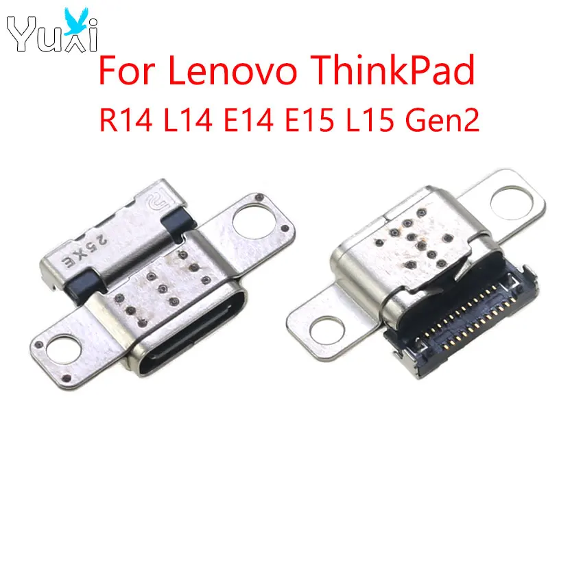 YuXi conector de toma de corriente USB tipo C para Lenovo ThinkPad R14 L14 E14 E15 L15 Gen2, base de carga