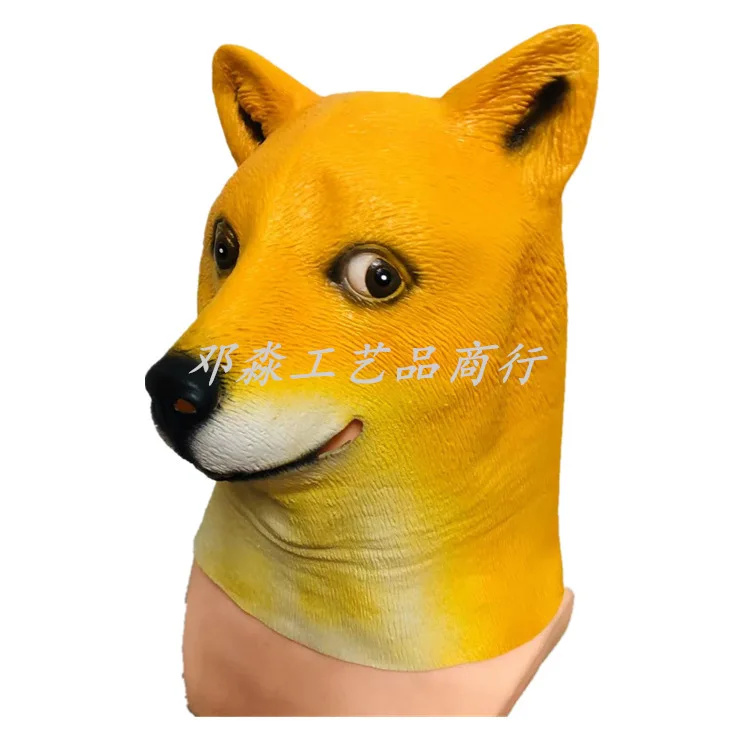 2025 New Animal Dinosaur Mask Pigeon Fox Tiger Mask Bar Funny Green Fish Hood Douyin Performance Props