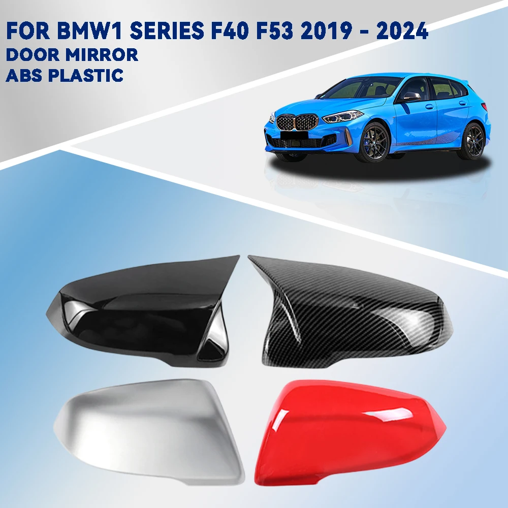 

Silver Black Red Carbon Fiber Paste style Cover For BMW1 Series F40 F53 2019 - 2024 Car Door Mirror Cover Car Exterior Decorate