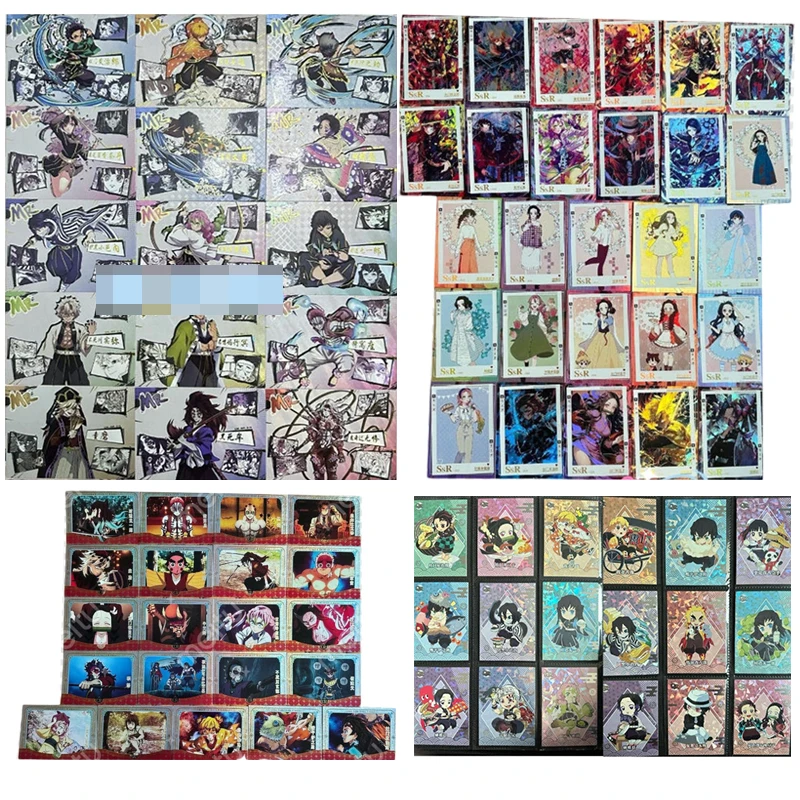 

Коллекционные карточки по японскому аниме Demon Slayer: Камадо Нэзуко, Канроджи Мицури, Томиока Гию – подарки на Рождество и день рождения, игрушки