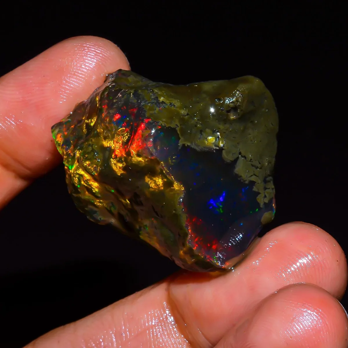 AAA+ Ethiopian Welo Opal Rough 25-80CT Fire Opal Crystal Stone Jewelry Making Randomly Selected One