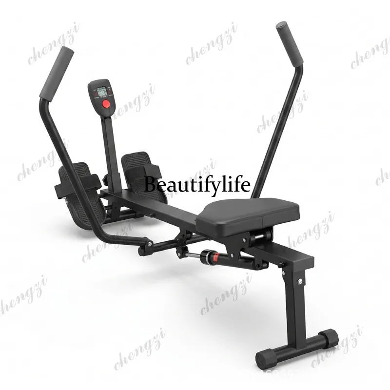 Household Indoor Silent Two-way Resistance Adjustment Rowing Machine Fitness Equipment Hydraulic Rowing Machine