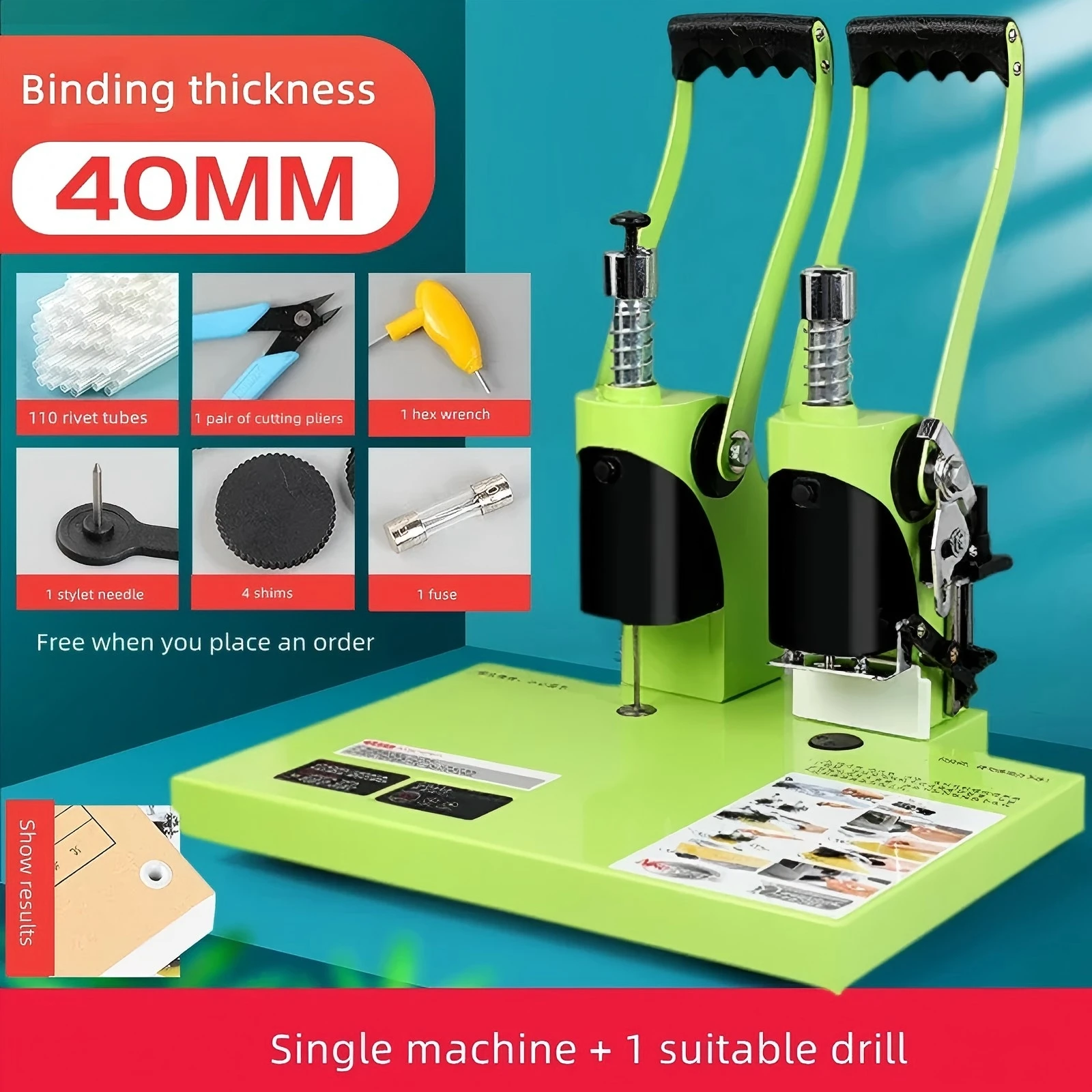 

Excellent New Voucher Binding Machinehot-melt Riveting Tube Electric Glue Binding Line Small Tender Information Manual Punching
