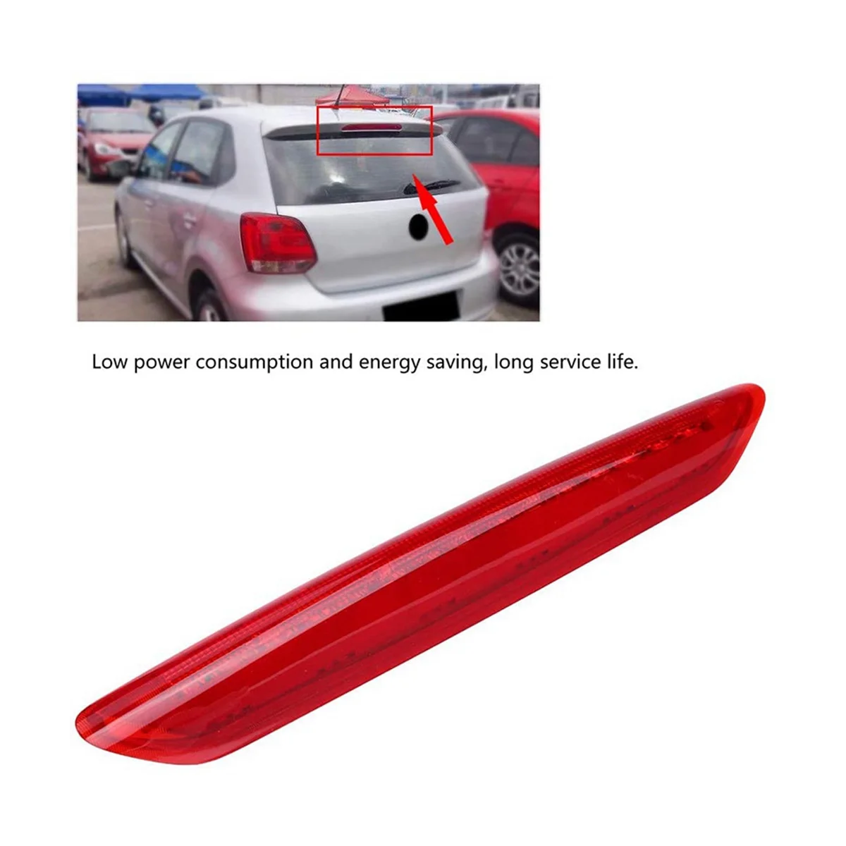 6Q6945097 High Mounted Brake Light Third Brake Light Signal Brake Light Car for VW Polo