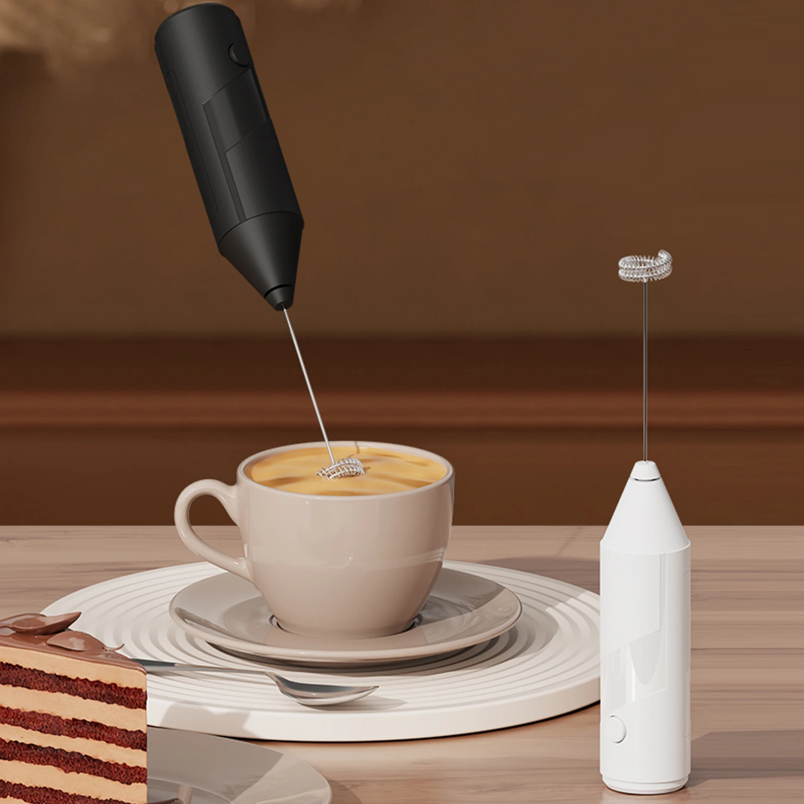 휴대용 전기 우유 거품기 라떼 커피 카푸치노 프라페 말차용 기능 계란 거품기 음료 믹서