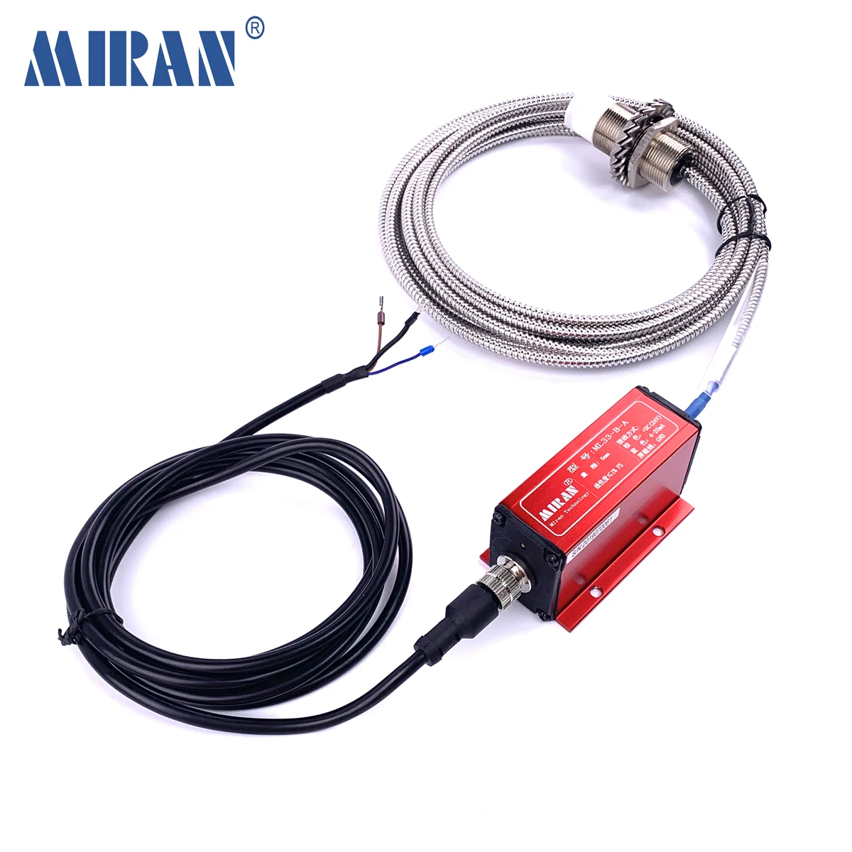 Miran ML33-B-A 4-20mA Signal Type Non-contact Eddy Current Sensor Electric Eddy Transducer Can Measure All Conductive Material