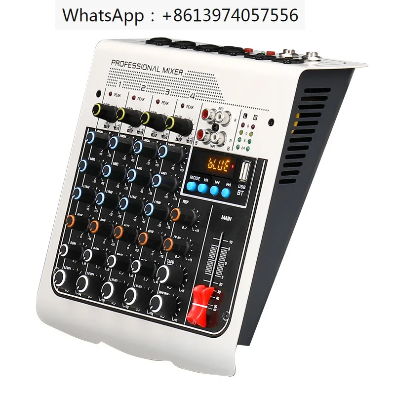 

MIX400 mixing console USB recording computer 48V phantom power delay replay effect 4-channel USB audio mixer