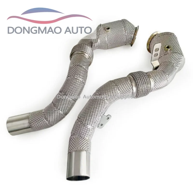 For BMW M550/M550i G30/N63 4.4T 2017-2020 Hot Exhaust Pipe High Performance 1.5mm Thick Stainless Steel Smooth Downpipe