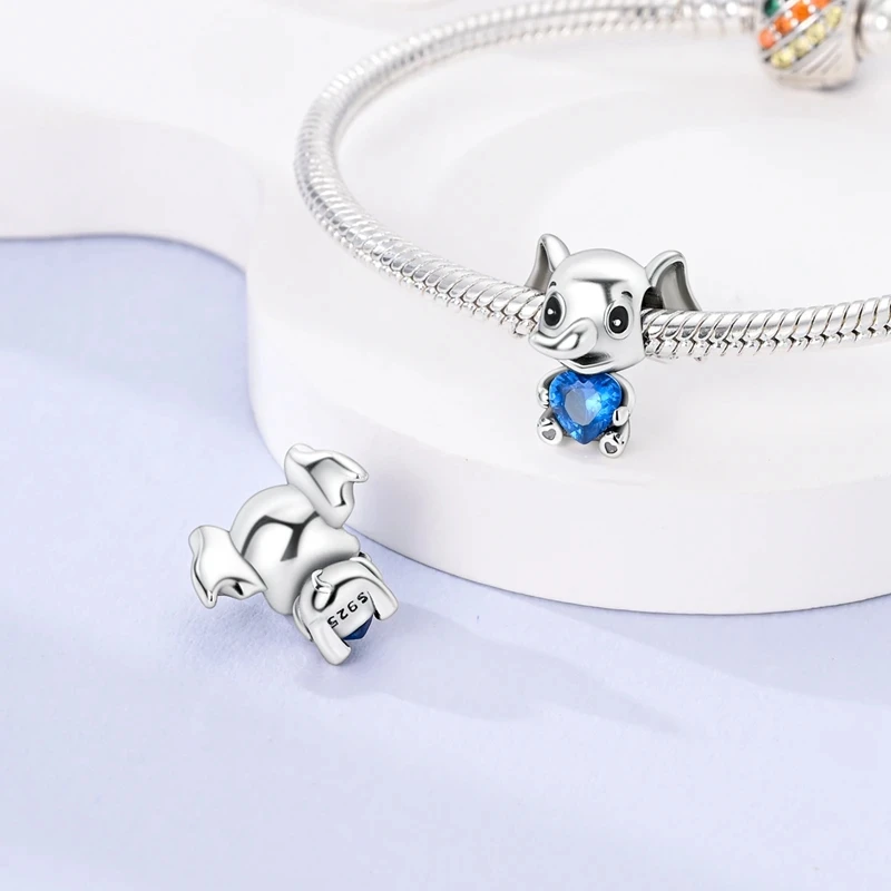 100% 925 Sterling Silver Cute Corgi Cat Gecko Balloon Carousel Charms Beads Fit Original Brand Bracelets DIY Birthday Jewelry