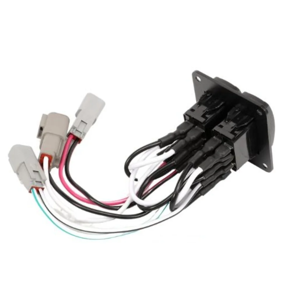 /10222211D /10222-211D /Double Rocker Switch Kit For Trim Tab Control For Lenco Marine Boat Parts Replacement Plastic Metal Dash