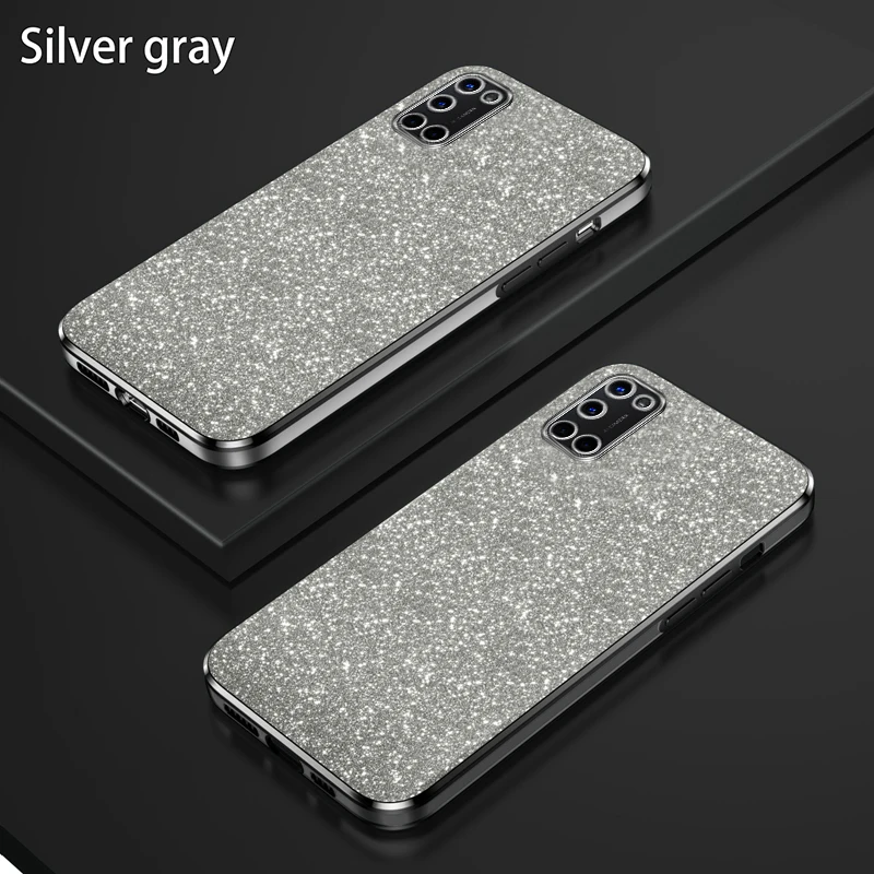 For Samsung A31 Case Galaxy A31 Phone Case SM-A315F SM-A315G SM-A315N Luxury Gradient Glitter Plating Silicone Back Cover Funda