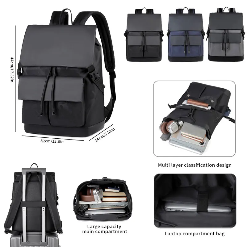 

Легкий рюкзак для ноутбука 15,6 дюймов, многофункциональная сумка для путешествий и походов, мужской стиль.