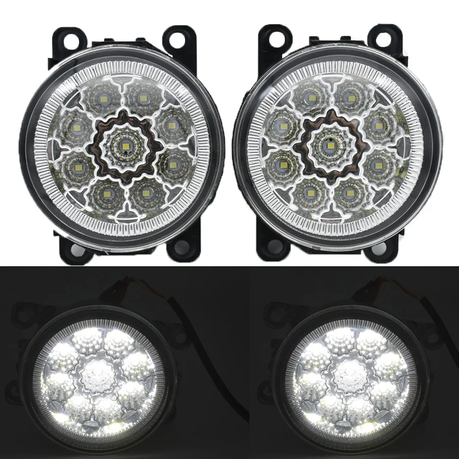 1pair Fog Lamp Assembly Super Bright Fog Lights For Renault Megane 2 Saloon LM 2003 2004 2005 2006 2007 2008 - 2015