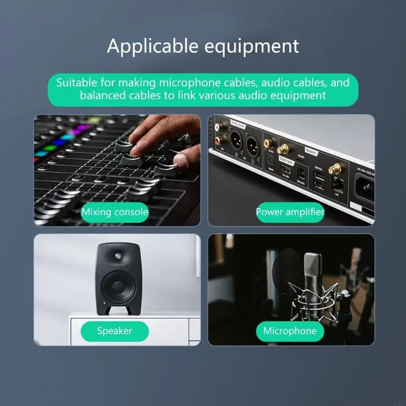 Studio Grade XLRs Male Connectors To 3.5mm Sound Cable Featuring Double Layer Shielding For Clear Transfer 83CF
