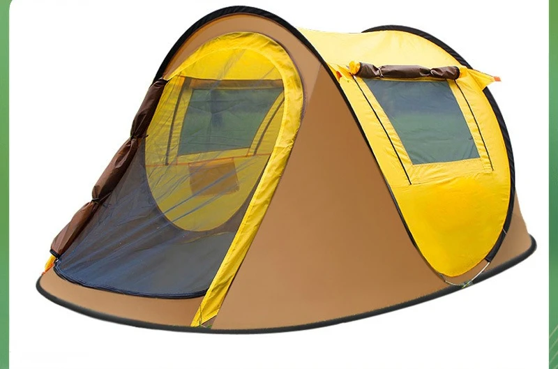 Outdoor camping tent camping 3-4 people fully automatic quick-opening beach tent