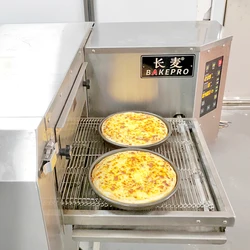 Long wheat chain, hot air circulation oven Pizza stove Commercial electric gas crawler type