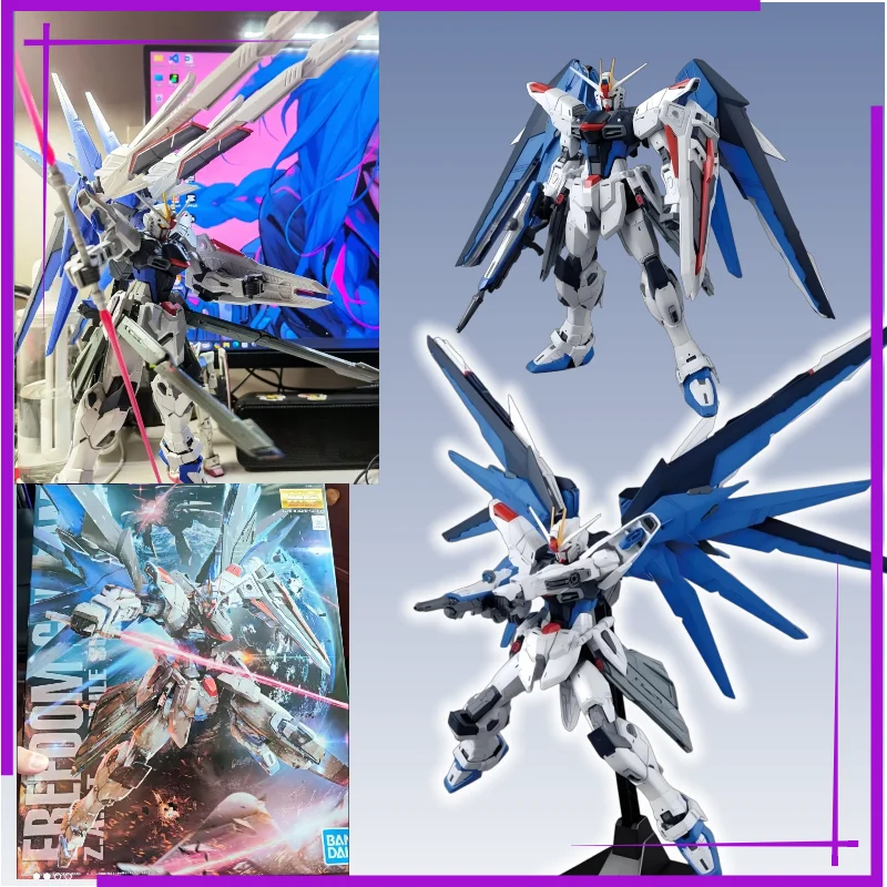 

【 Spot Goods】Bandai MG Freedom Gundam Ver.2.0 1/100 ZGMF-X10A Gunpla Plastic Model Kit