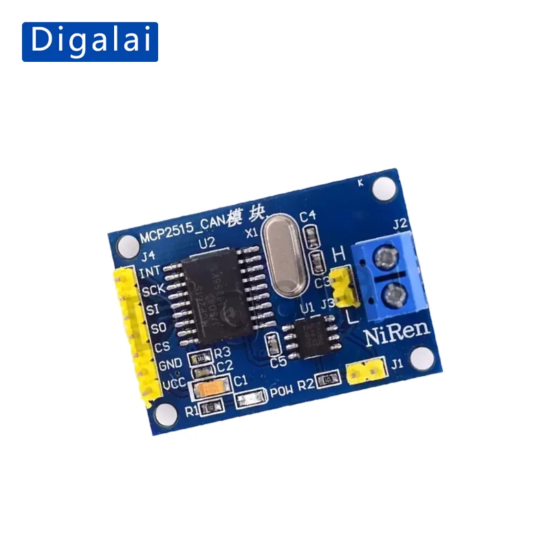 MCP2515 CAN Bus Module with TJA1050 Receiver, SPI Protocol Interface