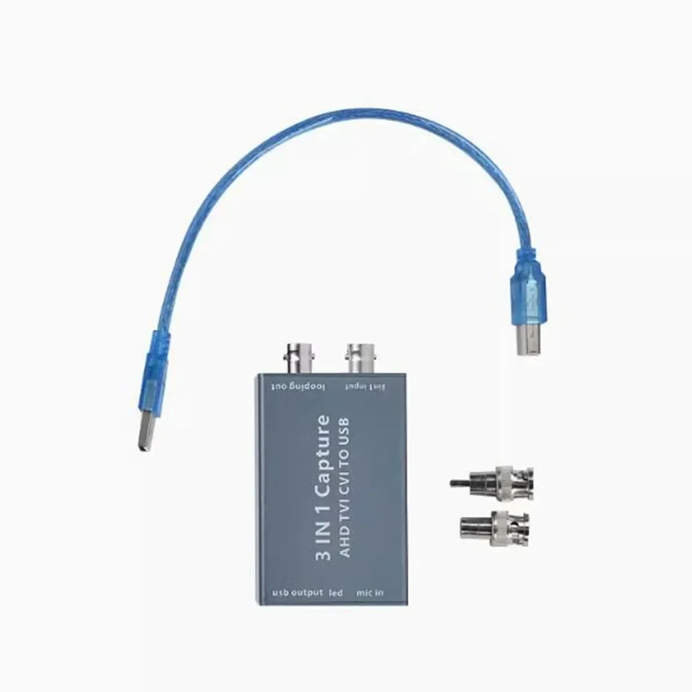 Taidacent 720P 1080P AHD Video Capture Card AHD TVI CVI BNC CVBS to USB 3.0 Video Signal Converter for Streaming Video Recording