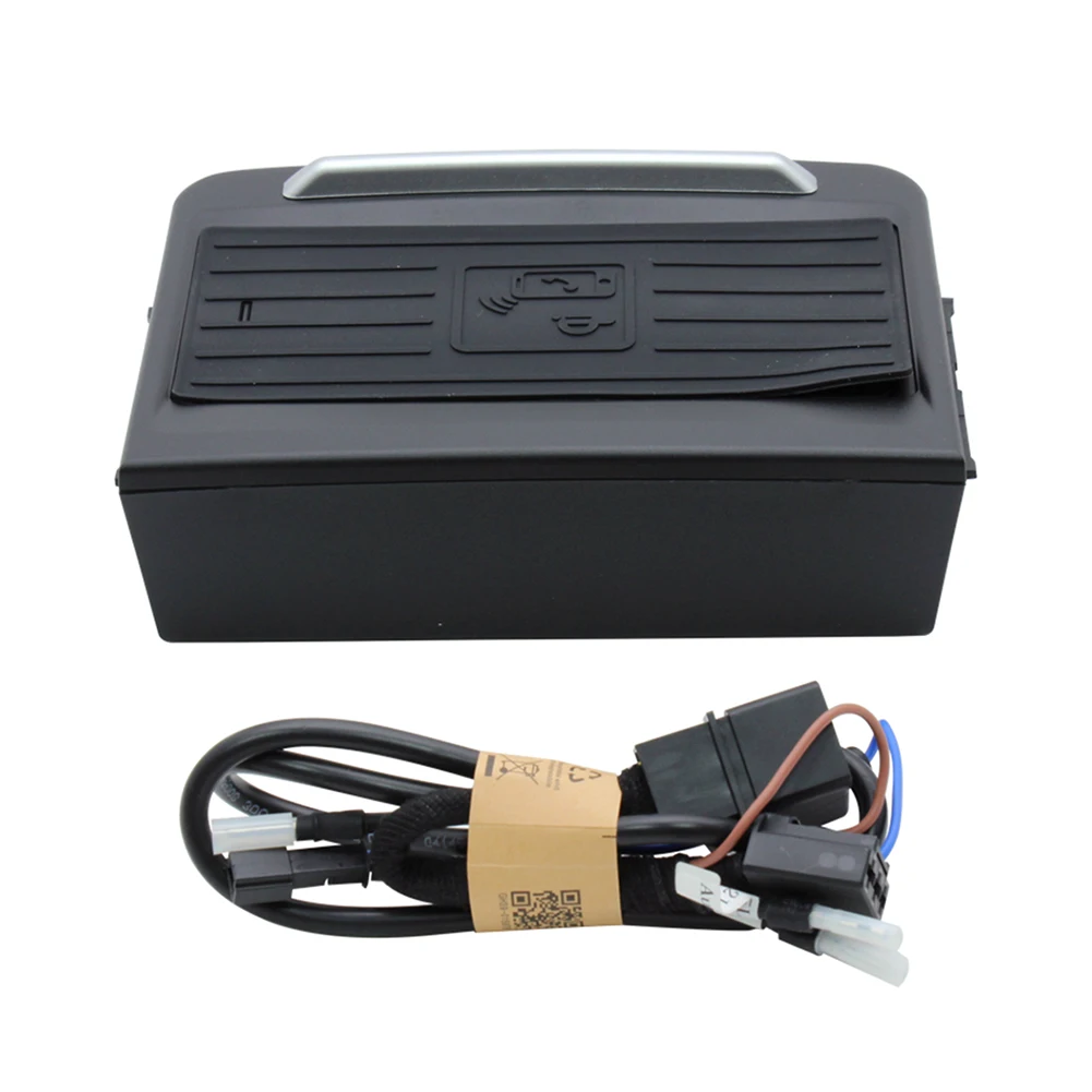 Car Wireless Charger Auto Console Storage Box Phone Fast Charging Pad For Audi Q5 2016 2017 2018 2019 2020 2021