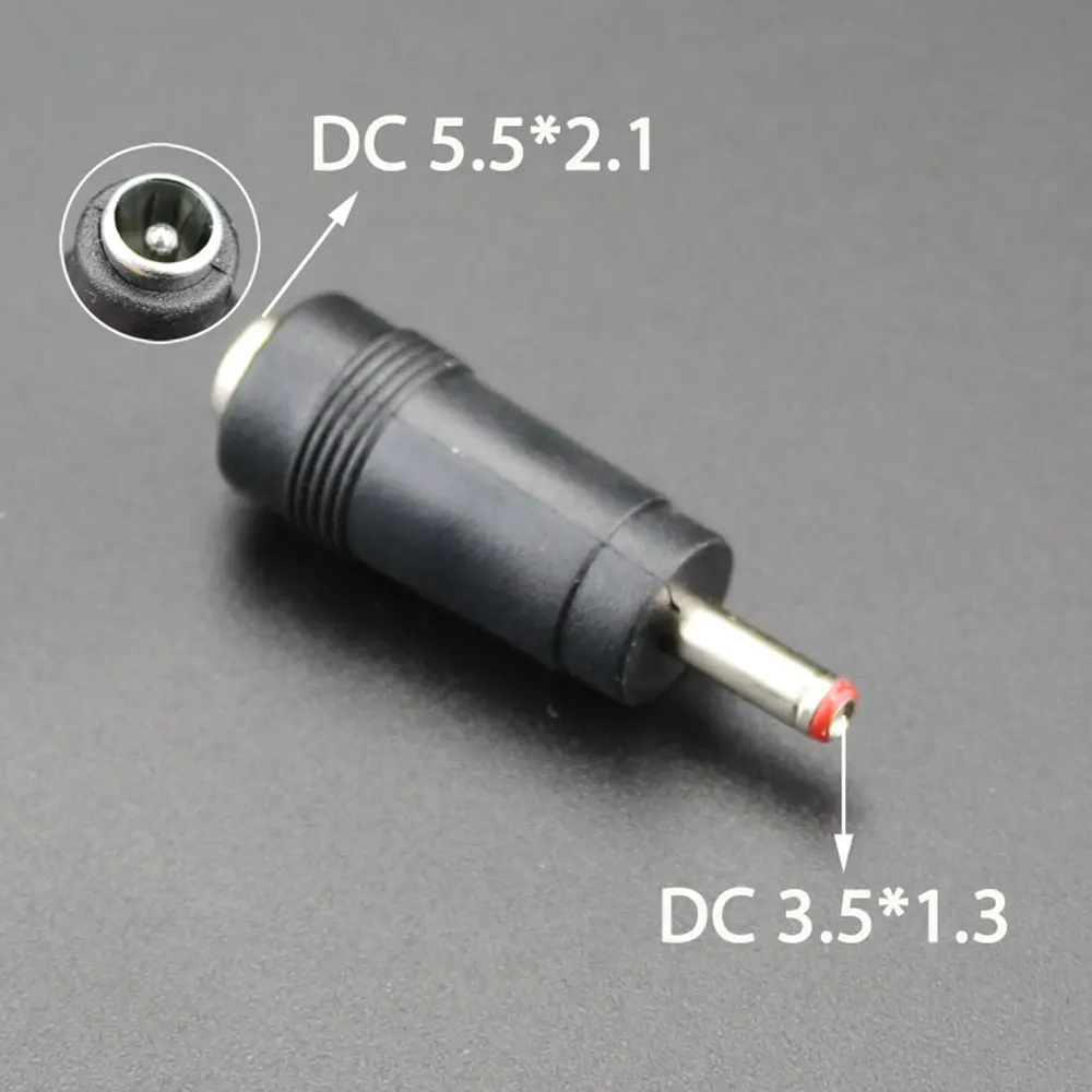 2-5 sztuk 5,5 x 2,1/2,5 mm męski/żeński na 3,5 x 1,35 mm męski/żeński Adapter złącza zasilania DC Laptop 5,5 * 2,1/2,5 do 3,5 * 1,35 mm — zdjęcie 6