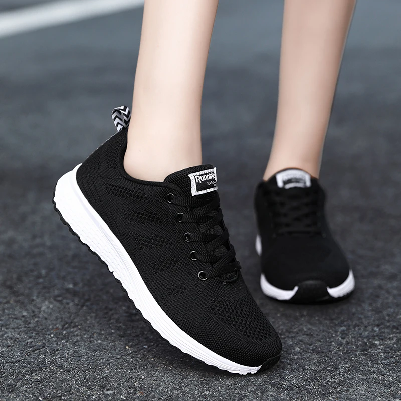 Ladies Casual Shoes Fashion Breathable Walking Mesh Flat Men\'s Sports Sneakers