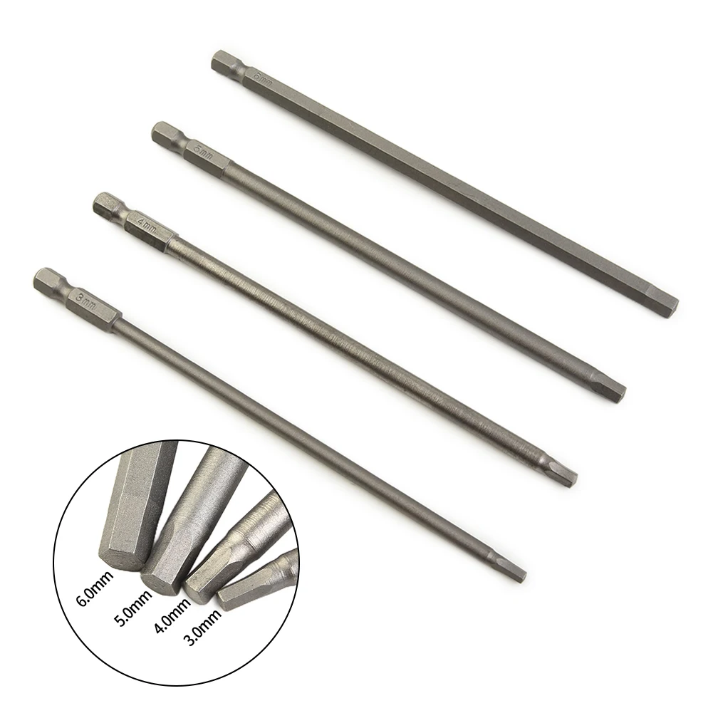 

4pcs 1/4 Magnetic Hex Shank Head Electric ScrewDriver Bits H3 H4 H5 H6 Professional Precision Cordless Drill Bit Hand Tools