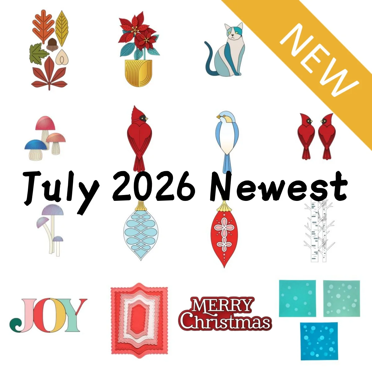 Nouvelle collection 2026 : Matrices de découpe métalliques élégantes pour la création de cartes de vœux DIY et le scrapbooking