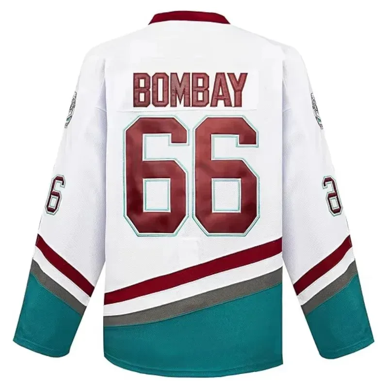 Camiseta de Cosplay de los Mighty Ducks, Charlie Conway # 96 Adam Banks # Camiseta de Hockey sobre Hielo 99 para Hombre # Disfraz de Halloween de Bombay 66, Cosziy
