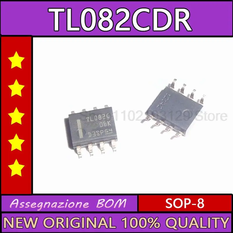 10PCS/LOT Tl082c patch sop-8 new original imported operational amplifier chip tl082cdr