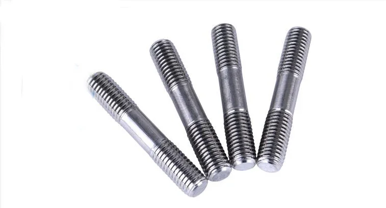 304 stainless steel double headed bolt M12*50MM studs screw arbor rod M12 double-screw bolt 5pcs