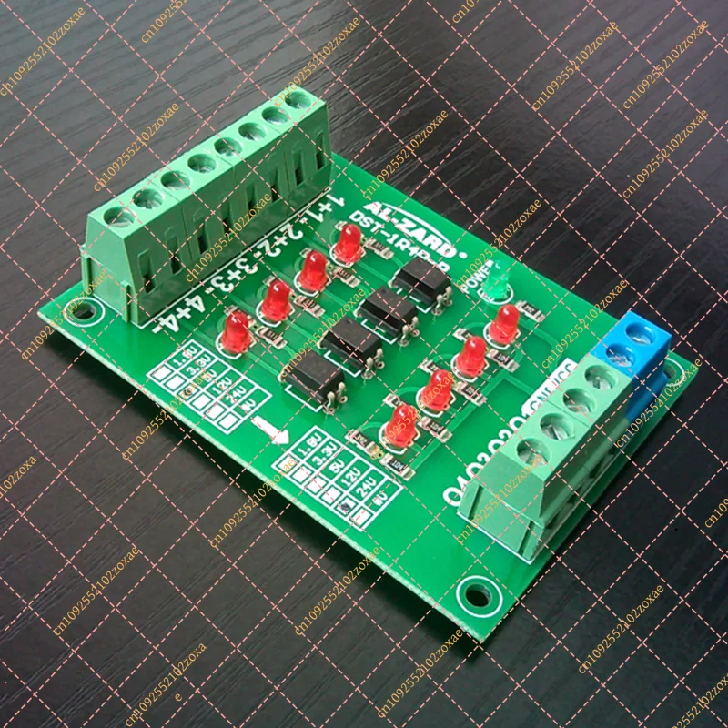 4-channel Photoelectric Isolation Module Level Voltage Conversion Board PNP Output DST-1R4P-P