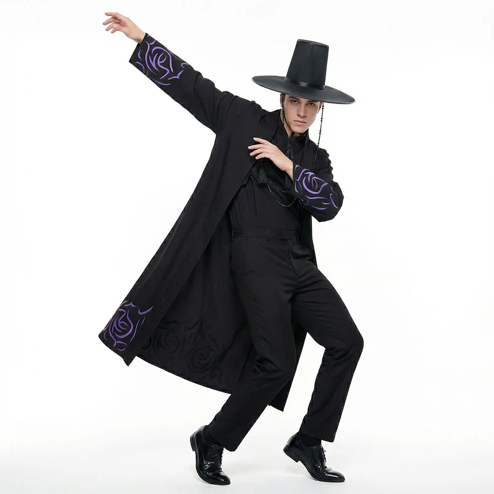 

Adult Demon Cosplay Costume For Men Roleplay Outfits Christmas Gifts Coat Hat Takerlama In Stock