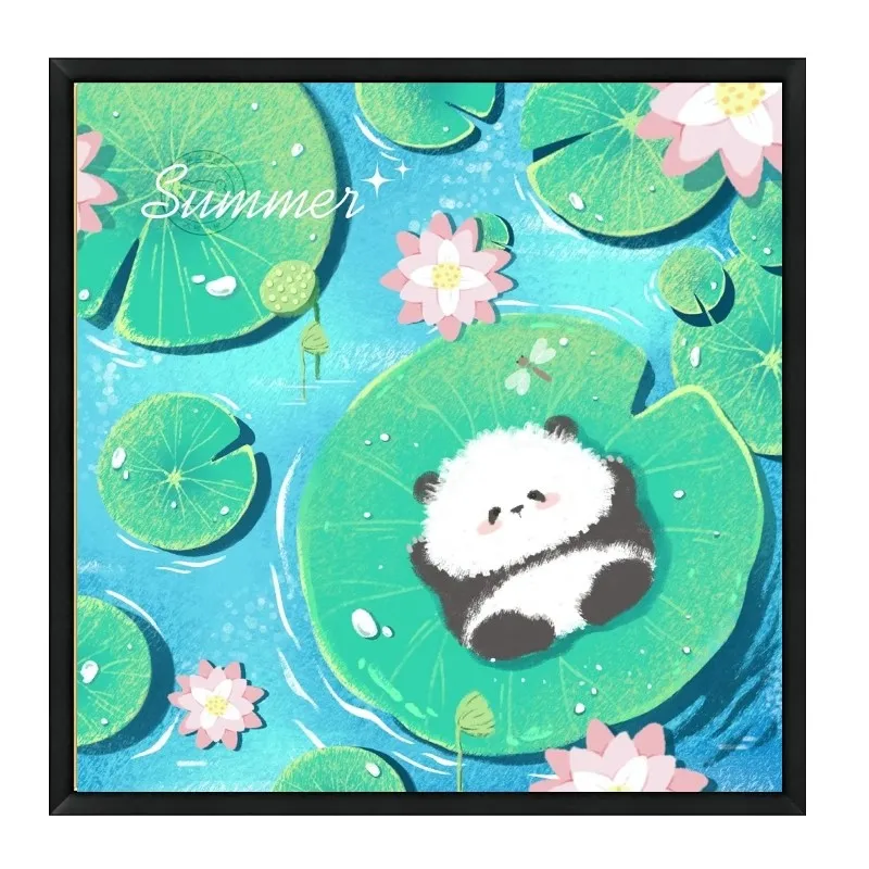 

9ct 70x70cm Panda Embroidery DIY Chinese Style Printed Kits Cross Stitch Needlework Set Home Decor Crafts