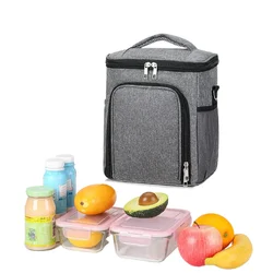 Fashionable portable lunch box insulation bag, waterproof lunch box bag,  lunch bags for men