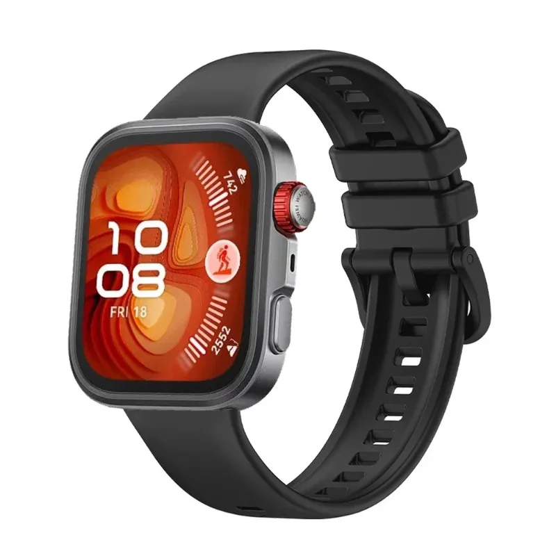 Colorful Buckle Official Silicone Strap For Huawei Watch Fit 5-4 Pro Bracelet wristband For Huawei Watch Fit 3/4/5 Accessories