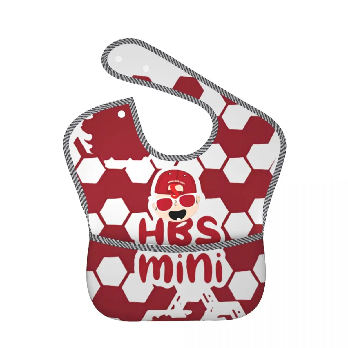 Hapoel Beer Sheva Baby Bibs for Baby Boy or Girl, Adjustable Bib Baby and Toddler Bib for Eating, Waterproof Fabric