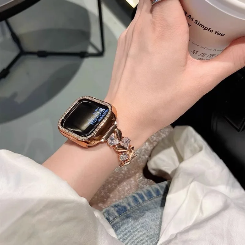 Fashion Strap For Xiaomi band 9 Pro Metal Correa Bracelet Sport Watchband For Redmi watch 5/4 Replacement Women Wristband