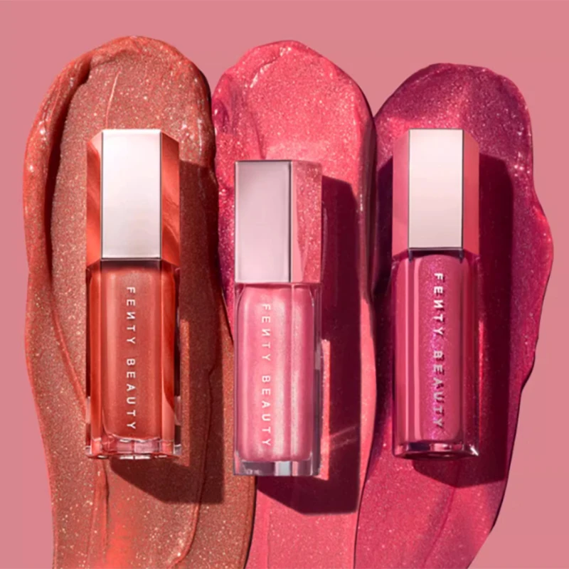 Rouge à lèvres liquide brillant, 9 couleurs, poudre de diamant 3D imperméable, brillant, visage fin, réglage impeccable, poudre de miel