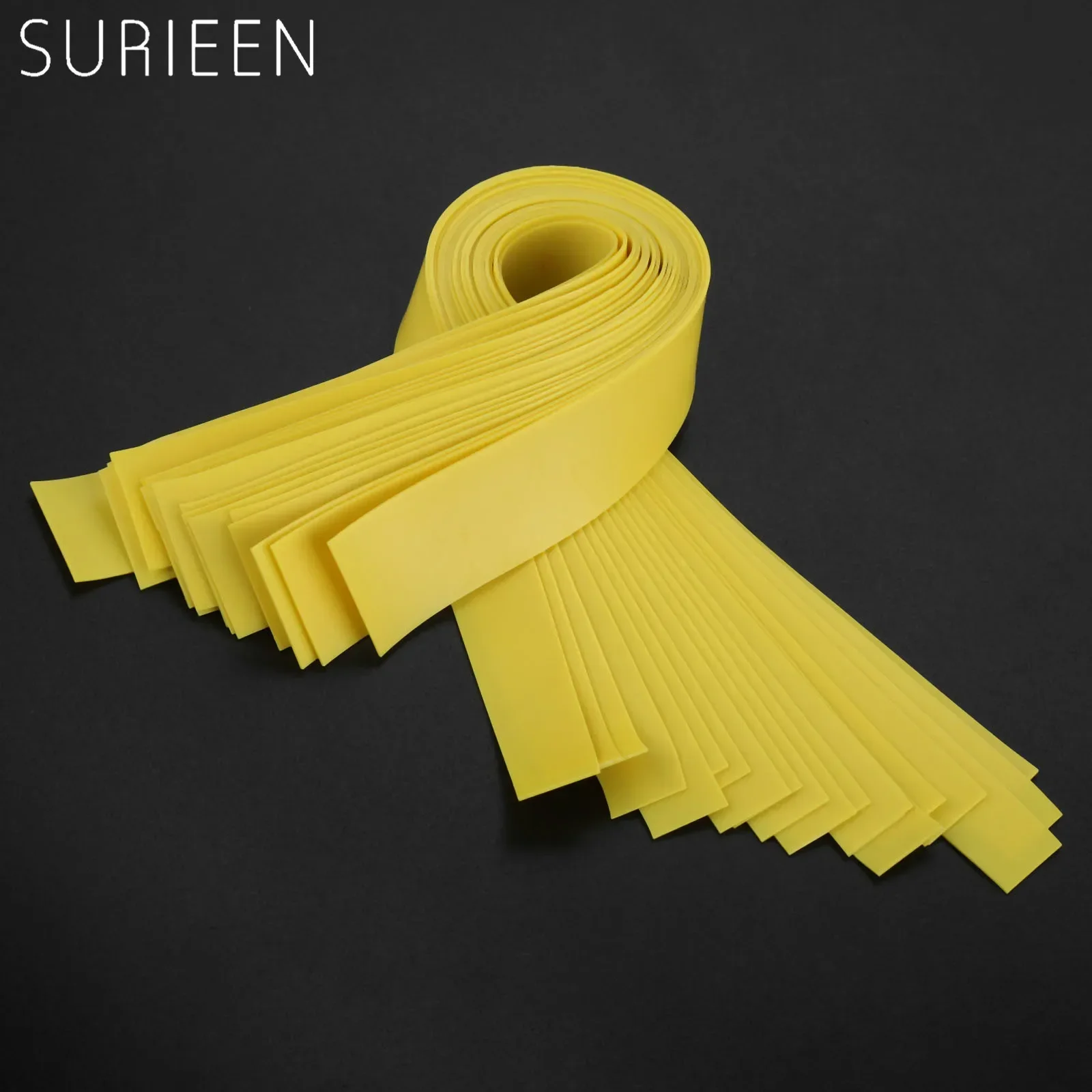 20pcs 0.5mm Thick Natural Latex Slingshots Flat Rubber Bands Strong Elastic Rubber Band Hunting Catapult 20mm/12mm Width Yellow