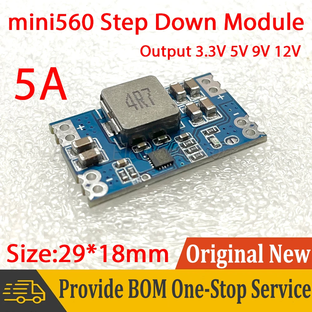 Output 3.3V 5V 9V 12V 5A mini560 Step Down DC-DC Converter Voltage Regulator Buck Stabilized Power Supply Module High Efficiency