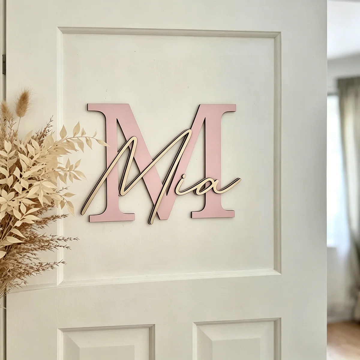 1Pc Custom Cute Alphabet Woode - Baby Nursery Diy ulasan dan harga